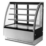 Curved Glass Cake Display Show Case