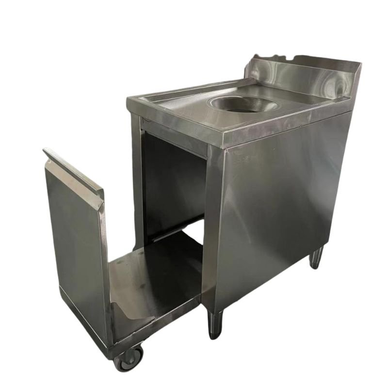 Garbage-Collection-Workbench-with-Trolley