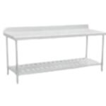 Punching-Plate Worktable (With Backsplash)