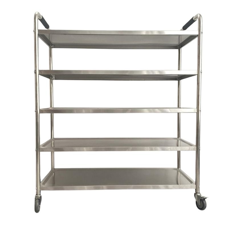 Stainless-Steel-Five-Layer-Cart