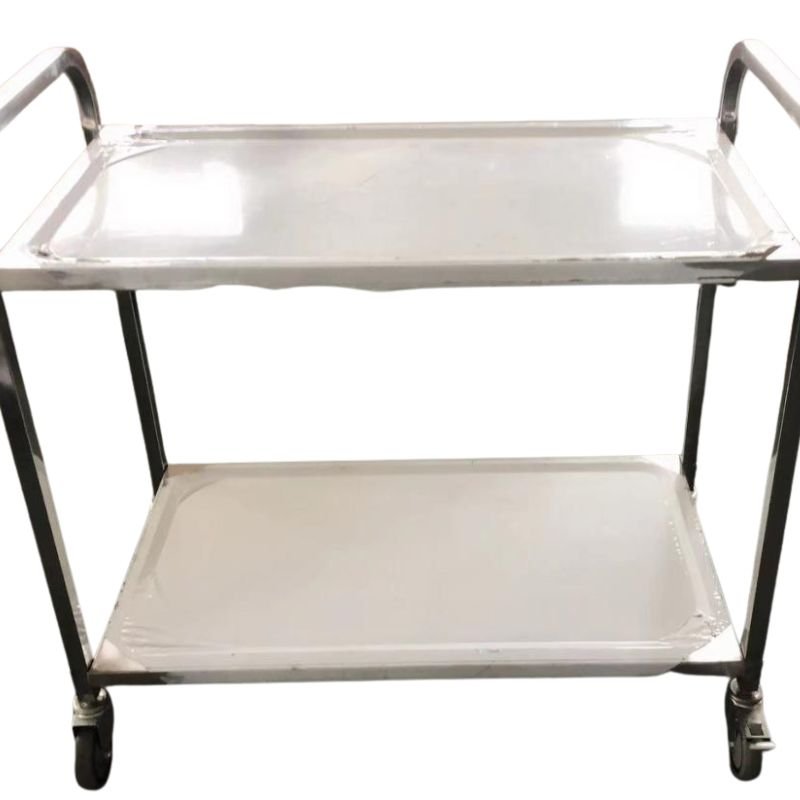 Stainless-Steel-Two-Layer-Assembly Cart